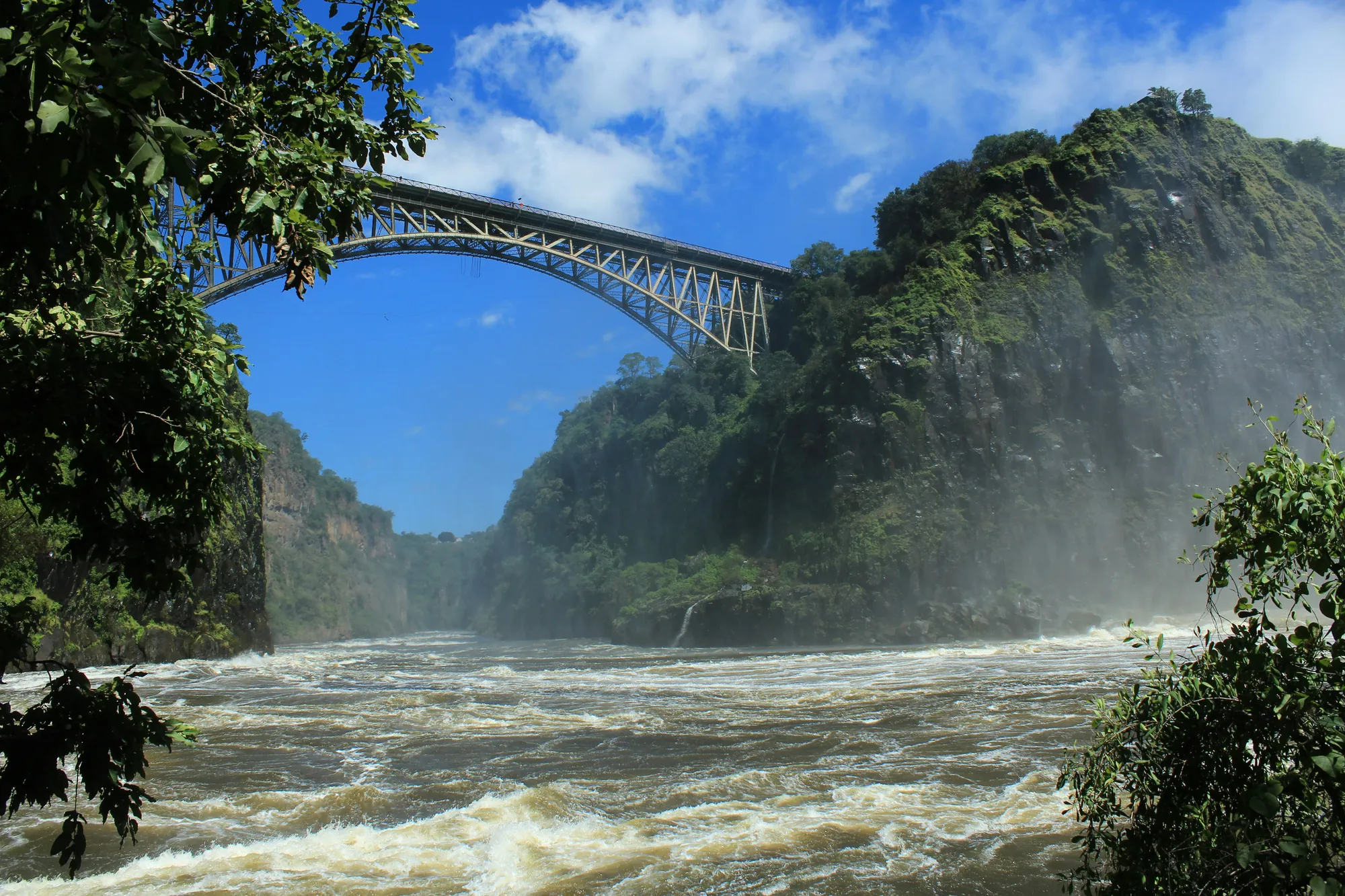 The Victoria Falls Bridge over the Batoka Gorge